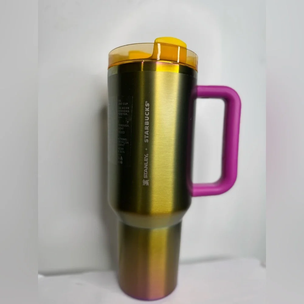Starbucks x Stanley Summer 2024 Collab 40 oz Tumbler Purple Gold - Picture 7 of 10